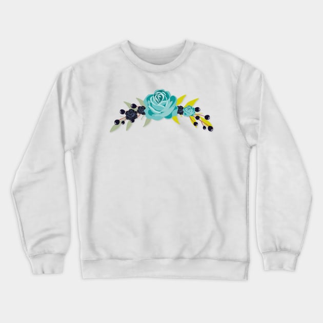 Flower , Colorful Flowers Design , beautiful flower , Floral Pattern Crewneck Sweatshirt by Utopia Shop